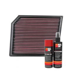 K&N Air Filter 33-5111 + Aerosol Recharge Kit