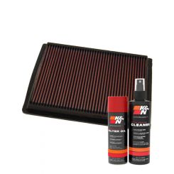K&N Air Filter DU-9001 + Aerosol Recharge Kit