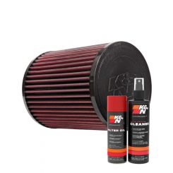K&N Air Filter E-1009 + Aerosol Recharge Kit