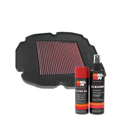 K&N Air Filter HA-8098 + Aerosol Recharge Kit