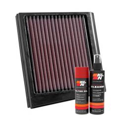 K&N Air Filter KA-0009 + Aerosol Recharge Kit