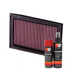 K&N Air Filter KA-2508 + Aerosol Recharge Kit