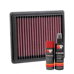 K&N Air Filter PL-1219 + Aerosol Recharge Kit