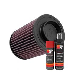 K&N Air Filter PL-8007 + Aerosol Recharge Kit
