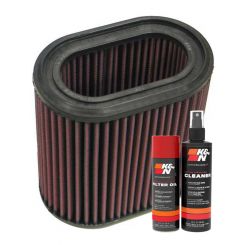 K&N Air Filter TB-2204 + Aerosol Recharge Kit