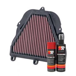 K&N Air Filter TB-6706 + Aerosol Recharge Kit
