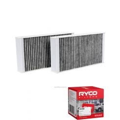 Ryco Cabin Air Filter Activated Carbon RCA254C + Service Stickers