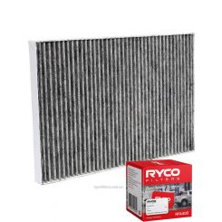 Ryco Cabin Air Filter Activated Carbon RCA258C + Service Stickers