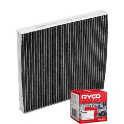 Ryco Cabin Air Filter Activated Carbon RCA270C + Service Stickers