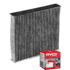 Ryco Cabin Air Filter Activated Carbon RCA298C + Service Stickers