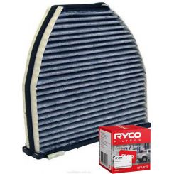 Ryco Cabin Air Filter Activated Carbon RCA299C + Service Stickers
