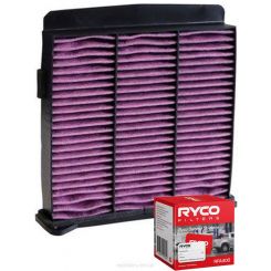 Ryco Cabin Air Filter Microshield RCA206MS + Service Stickers