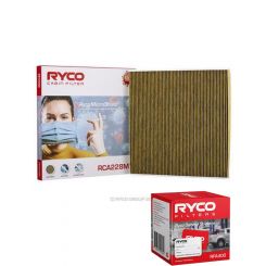 Ryco Cabin Air Filter N99 MicroShield RCA228M + Service Stickers
