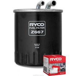 Ryco Fuel Filter Z667 + Service Stickers