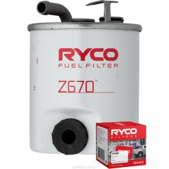Ryco Fuel Filter Z670 + Service Stickers