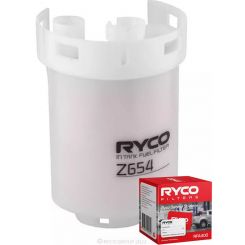 Ryco In-Tank Fuel Filter Z654 + Service Stickers