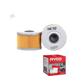 Ryco Motorcycle Oil Filter RMC102 + Service Stickers