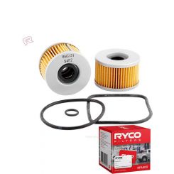 Ryco Motorcycle Oil Filter RMC131 + Service Stickers