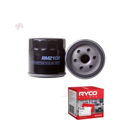 Ryco Motorcycle Oil Filter RMZ108 + Service Stickers