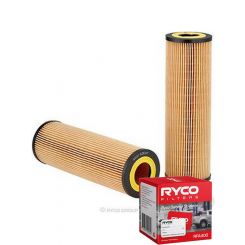 Ryco Oil Filter Heavy Duty Cartridge R2831P + Service Stickers