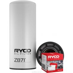 Ryco Oil Filter Heavy Duty Spin-On Z871 + Service Stickers