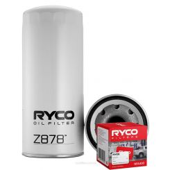 Ryco Oil Filter Heavy Duty Spin-On Z878 + Service Stickers