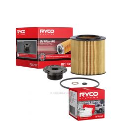 Ryco Oil Filter Kit R2673K + Service Stickers