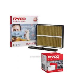 Ryco Syntec Oil Filter R2651PST + Service Stickers