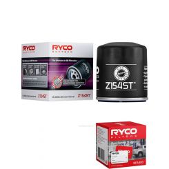 Ryco Syntec Oil Filter Z154ST + Service Stickers