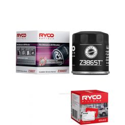 Ryco Syntec Oil Filter Z386ST + Service Stickers