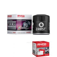 Ryco Syntec Oil Filter Z418ST + Service Stickers