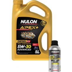 Nulon Apex+ 5W-30 Advanced C1 Engine Oil 5L + Diesel Engine Treatment 500ml