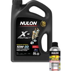 Nulon X-Protect 10W-30 Mineral Engine Oil 5L + Engine Treatment 500ml