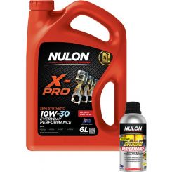 Nulon X-Pro 10W-30 Everyday Performance Engine Oil 6L + Engine Treatment 500ml