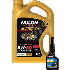 Nulon Apex+ 5W-30 Long Life Engine Oil 6L + Anti-Wear Treatment 300ml