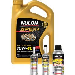 Nulon Apex+ 10W-40 Engine Oil 5L + Octane Booster, Treatment & Extreme Clean
