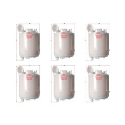 6 x Sakura In Tank Fuel Filter FS-28310