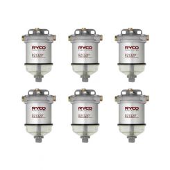 6 x Ryco Universal Fuel Water Separator Kit R2132UA
