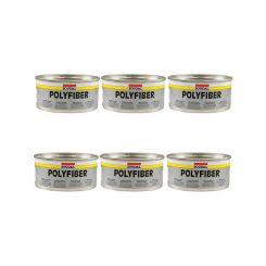 6 x Soudal Polyfiber Polyester Based with Glass Fibers Light Grey 1.5kg