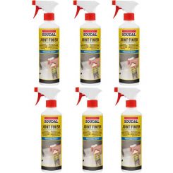 6 x Soudal Finishing Solution Joint Finish Spray Bottle Clear 1 Litre