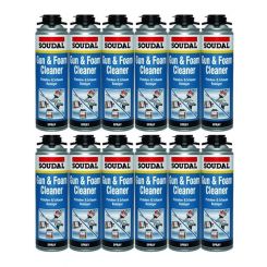 12 x Soudal Gun and Foam Cleaner Screw Top Solvent Based 500ml