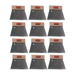 12 x Soudal Large Notched Trowel Adhesive Spreader No.11 5mm