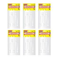 6 x Soudal Silicone Swivelling Nozzles With Caps Twistable Pack of 5