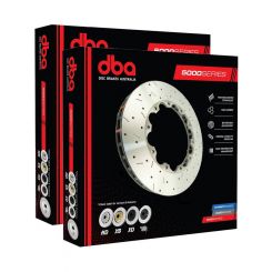 2 x DBA Disc Brake Rotor Ring XS Cross-Drilled & Slotted 5000 Series 355mm