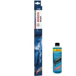 Bosch Rear Wiper Blade 400mm + Windshield Washer Fluid