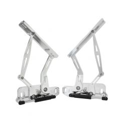 Aeroflow Bonnet Hinge Kit Polished For Holden HQ-WB, Torana LH-UC