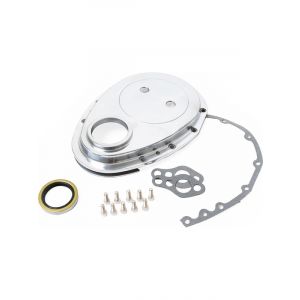 RPC Polished Alloy Timing, Chain Cover, Suit S/B, Chev 283 - 350, w/Gas…
