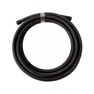 Aeroflow Ss Teflon Braided Hose -6An 1M Black Stainless 11.3Mmâ€¦