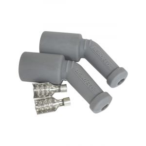 Aeroflow Coil Boots & Term Ls1 45 Deg 2 Boots,Terminal Grey