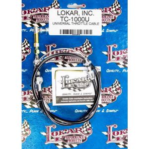 Lokar Throttle Cable Black Steel 48 Long